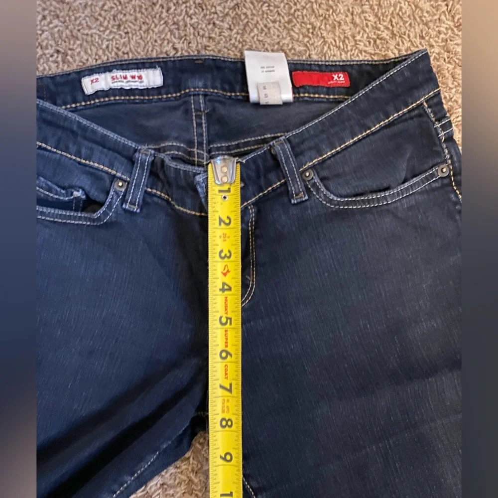 Women’s Blue Express Low Rise Straight Jeans size 8 Long